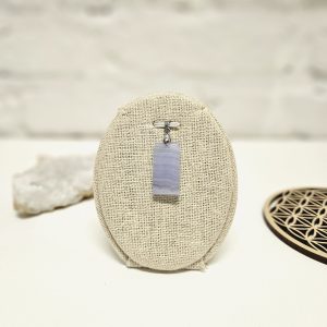 Pendentif en Calcédoine bleue
