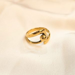Bague Acier Doré Nessa