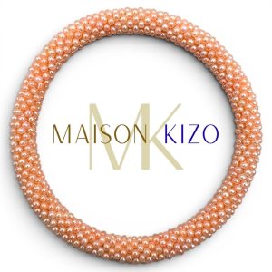 Bracelet népalais orange pale