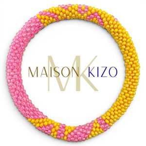 Bracelet népalais Rose et Jaune