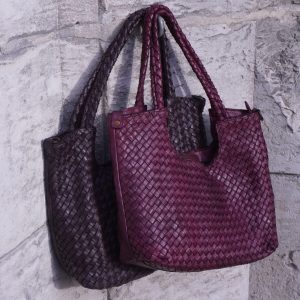 Sac cuir tressé « GIORGIA »