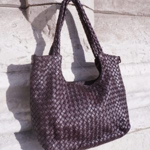 Sac cuir tressé « GIORGIA »