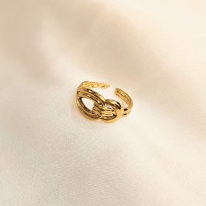 Bague dorée Azalée