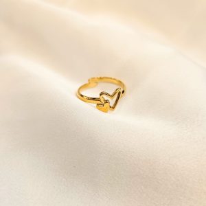 Bague dorée Isaé