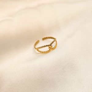 Bague dorée Iseult