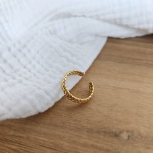 Bague tresse ajustable